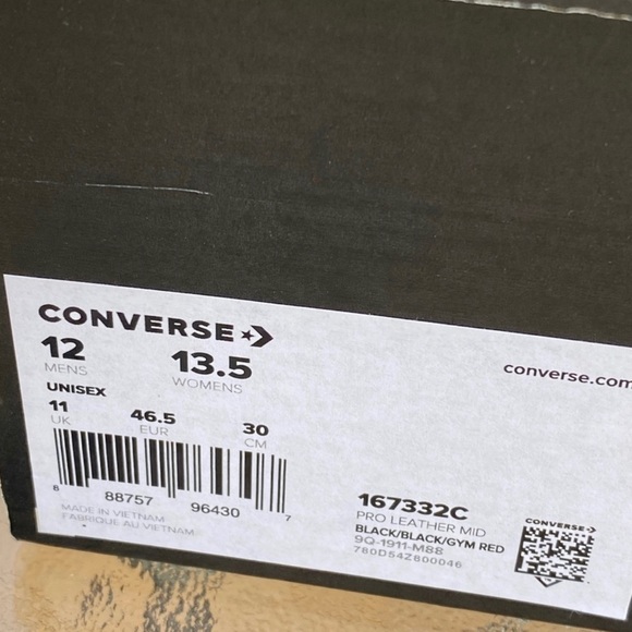 Converse All Star Pro Leather Mid Sneakers - Picture 7 of 7